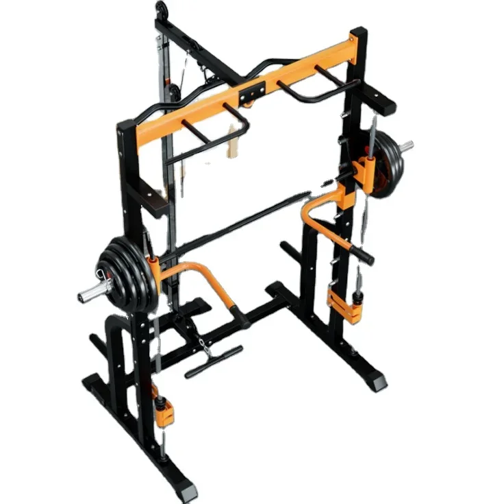 

Home gym trainer squat rack bench press rack weightlifting barbell bench press gantry door Smith fitness abdominal muscle chest