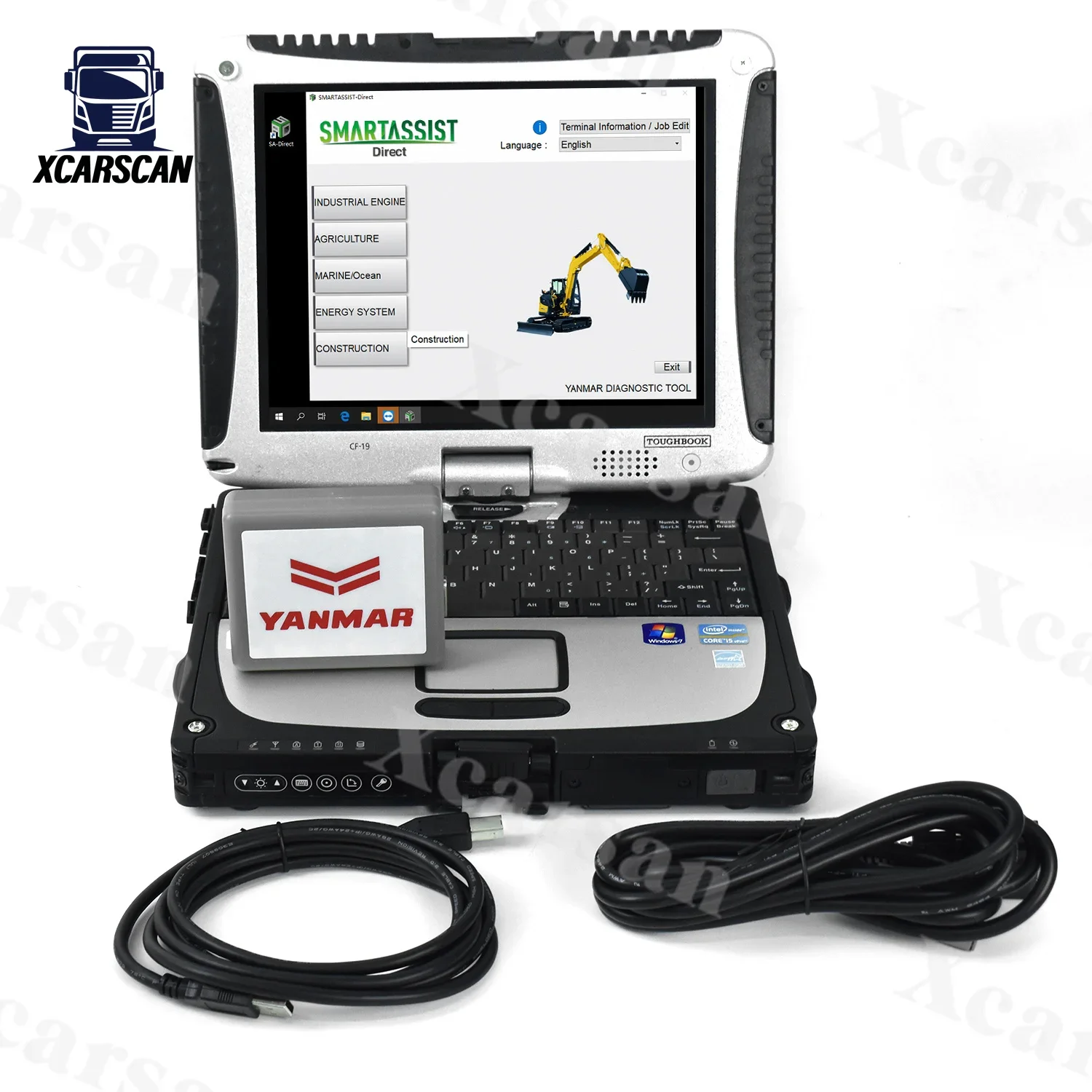 

CF19 Laptop For YANMAR (YEDST) Diagnostic Servie Tool Generator Diesel Engine Construction equipmen Yanmar diagnostic tools