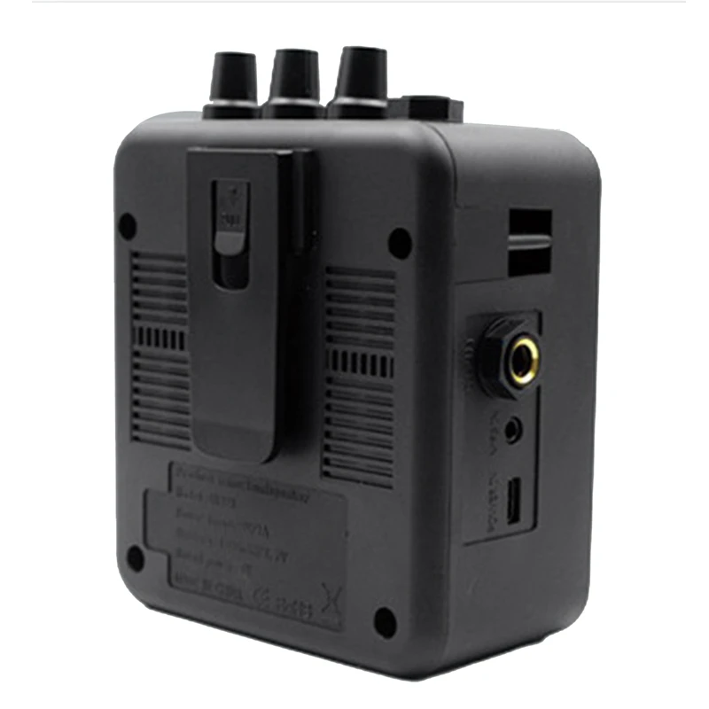 Mini Guitar Amplifier Black Guitar Amplifier With 3.5Mm & 6.35Mm Inputs 6.35Mm Output Supports Volume Tone Adjustment image 5