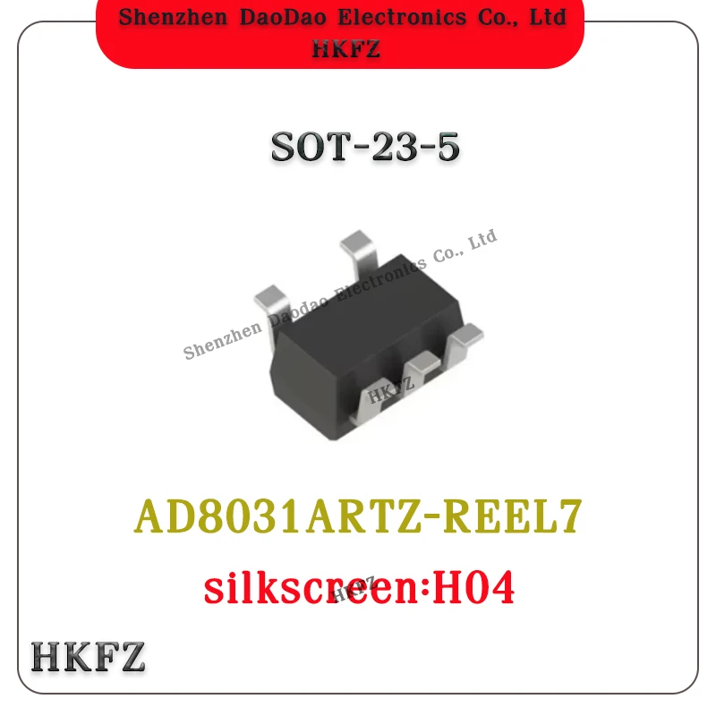 

10Pcs H04 AD8031ARTZ-REEL7 AD8031ARTZ AD8031ART AD8031 SOT-23-5 80MHz rail to rail amplifier IC chip IC new original