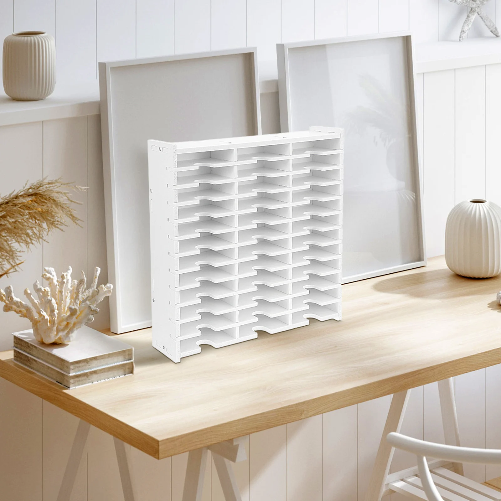 

PVC Desktop Storage Box Multi-Grid Sturdy Cd Dvd Case Protective Disc Holder Scratch Proof Media Organizer Portable Cd Carrying