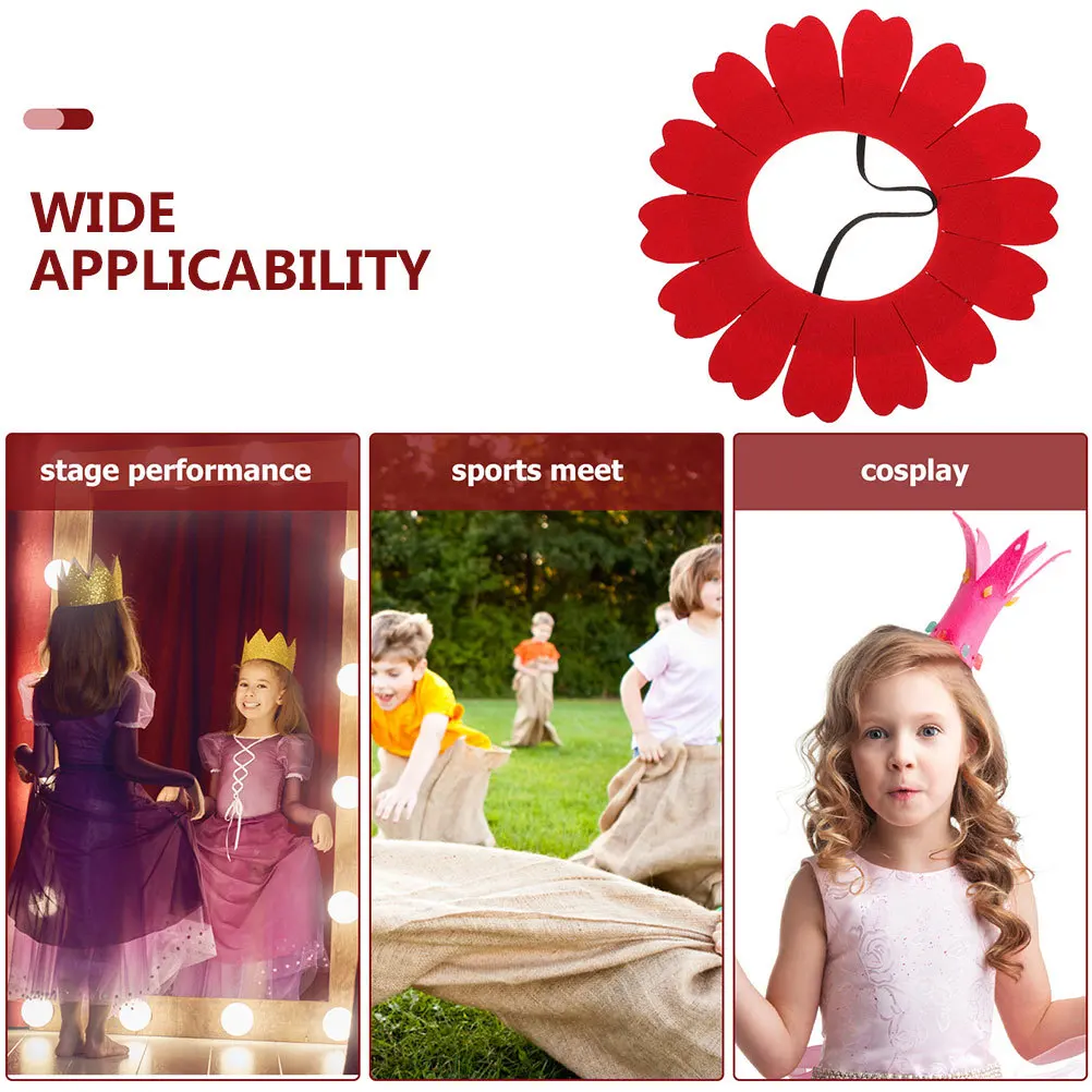 Sonnenblume Kopfbedeckung Hut Blume Kostüm Zubehör Cosplay Party Prop Halloween Tanz Performance Kinder Erwachsene Filz Kopfschmuck