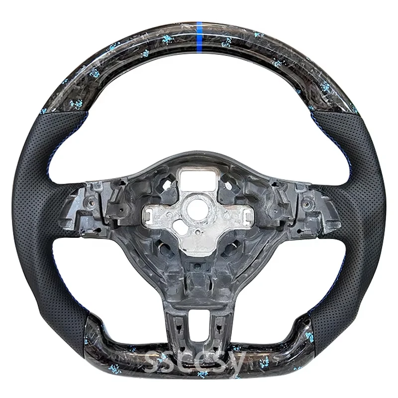 Forged Carbon Fiber Steering Wheel Suitable For Golf 6 R GTI With DSG Version Cars Accessories Ssteering Wheel Modification