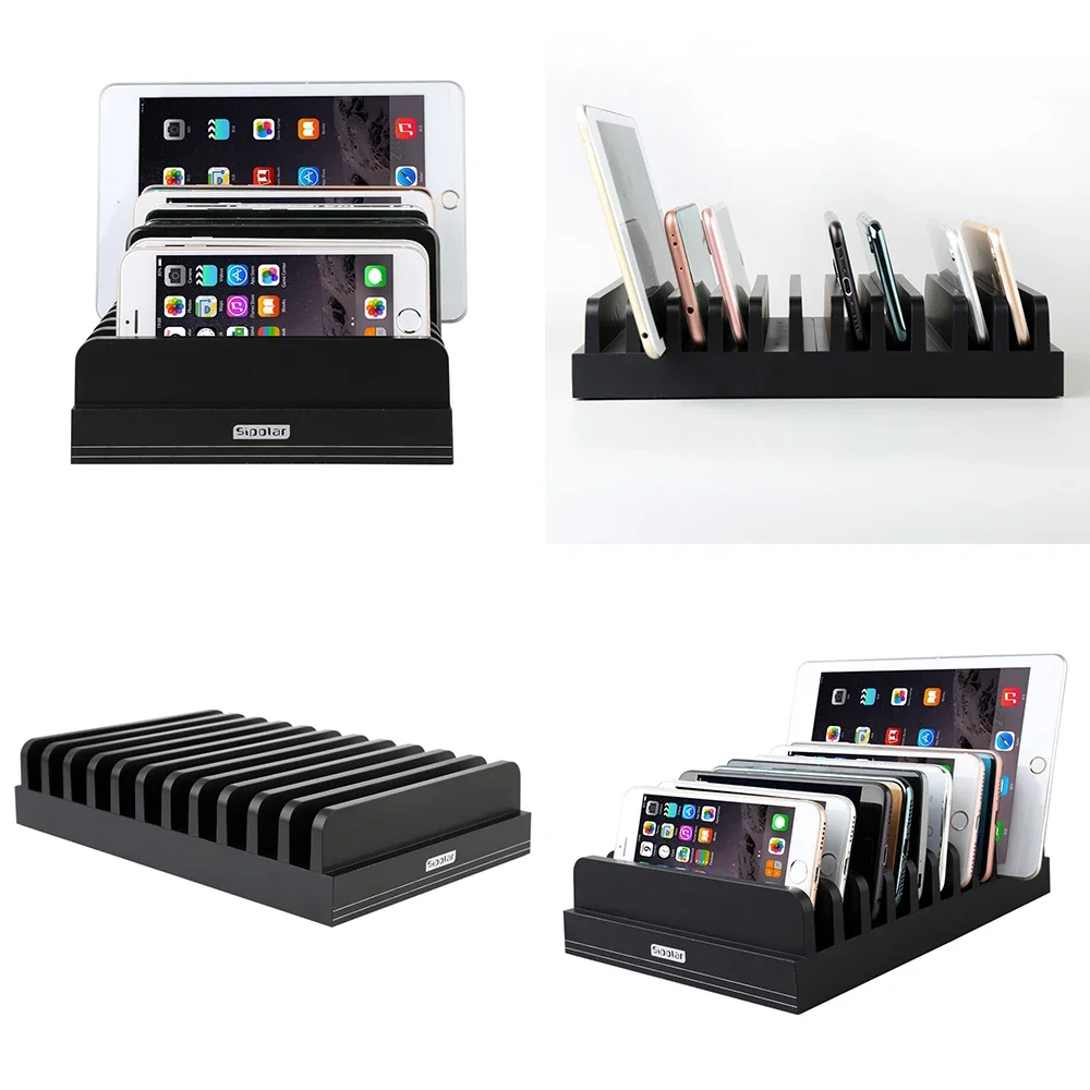 Sipolar Multi-Function Charge Station Stand Charging Dock Splicing Holder Storage Box For IPhone 5 6S 7 Plus IPad  Tablets