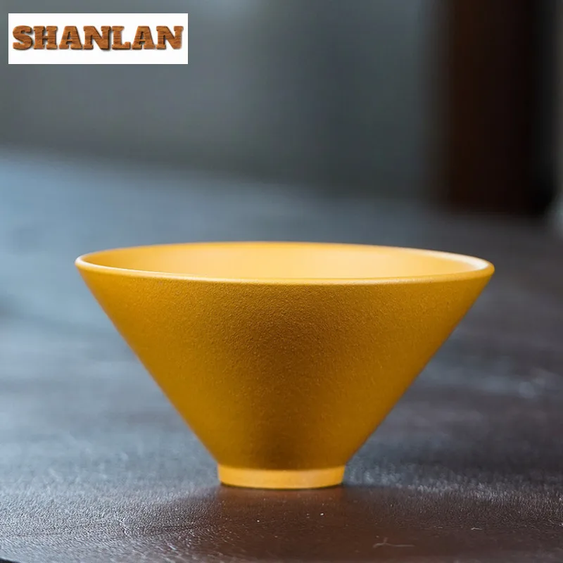 

165ml Yixing Zisha Douli Teacup Luxury Tea Bowl Cup For Tea Tea-tasting Meditation Cup Jianzhan Master Cups For Tea Accessories