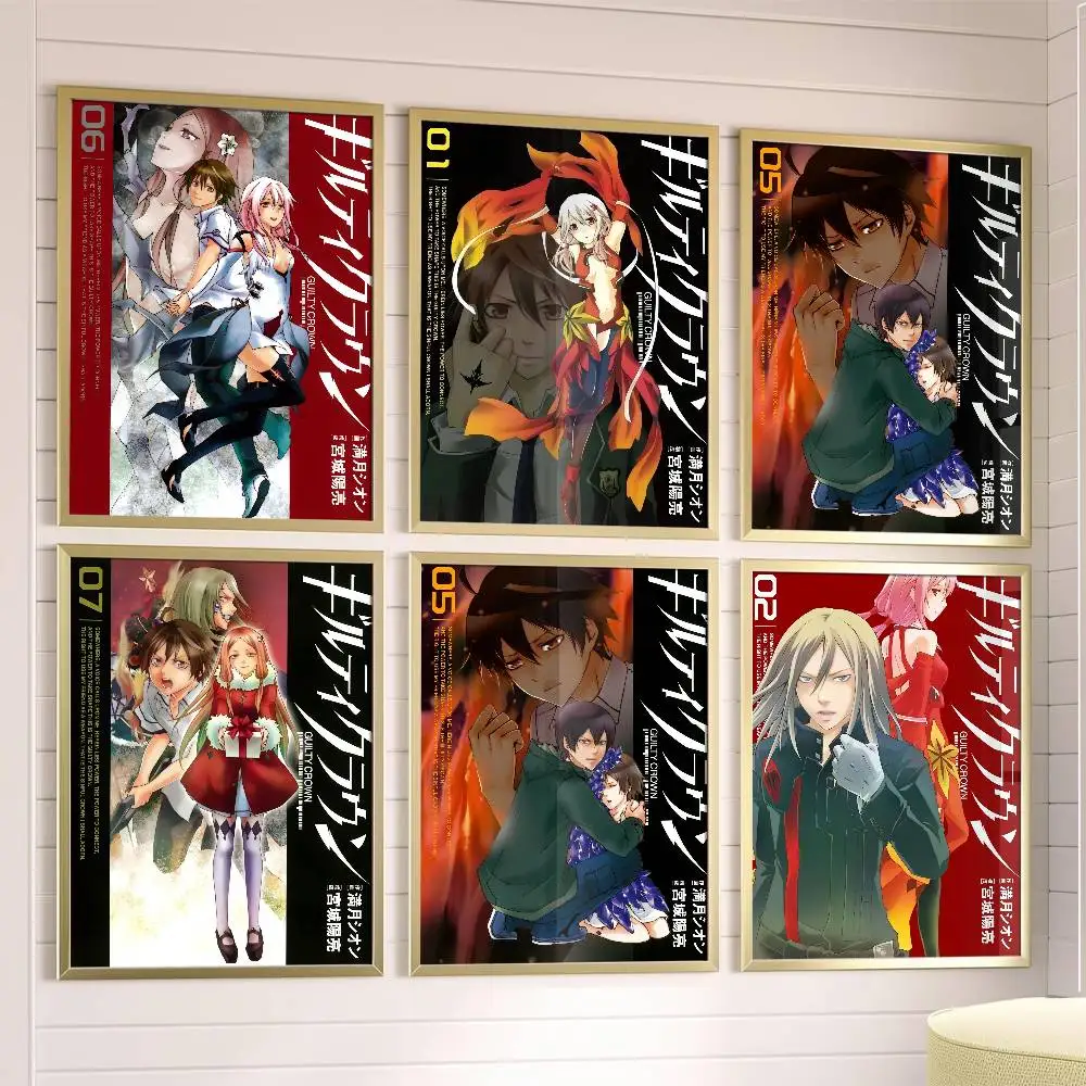 

Guilty CrownS Poster Posters,waterproof Paper Stickers,coffee Shops,bar Living Rooms