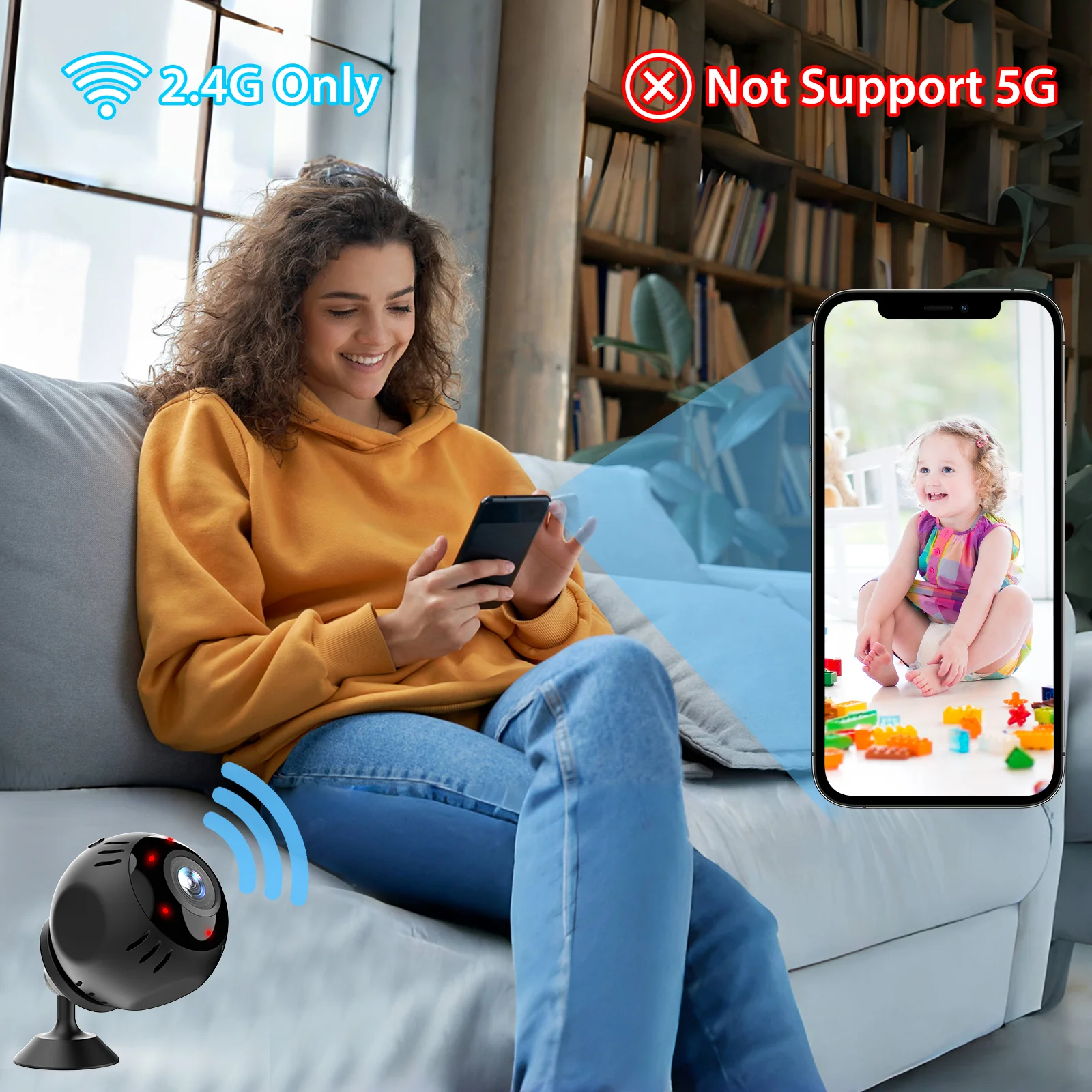 กล้องวงจรปิดอัจฉริยะ UHD ขนาดเ - Smart Home Kamera บทวิจารณ์และราคา