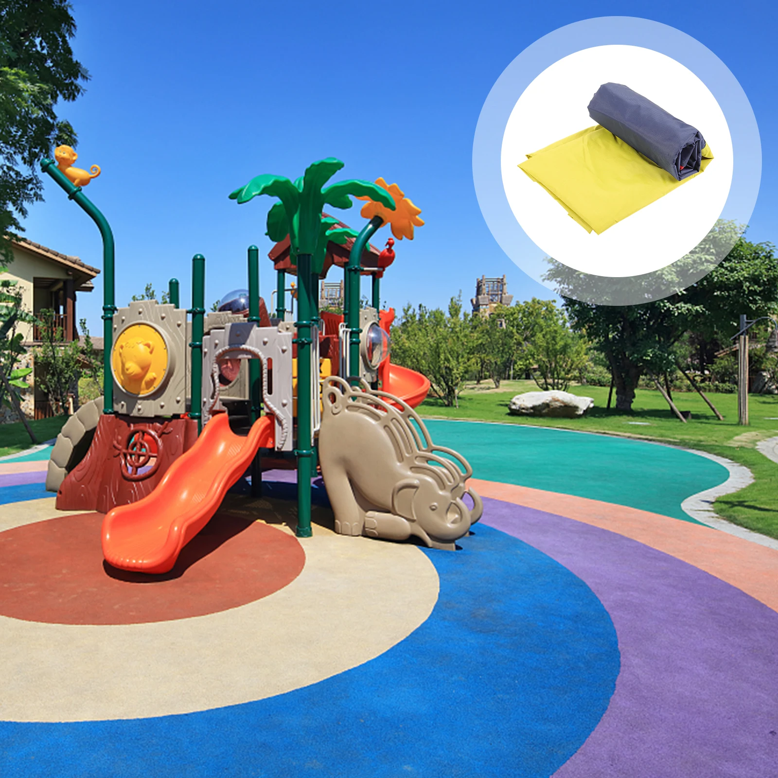 

Waterproof Canopy Replacement For Playground Outdoor Swing Cover Durable Thick Tarp Dust Rain Sun Protection Playset Accessories