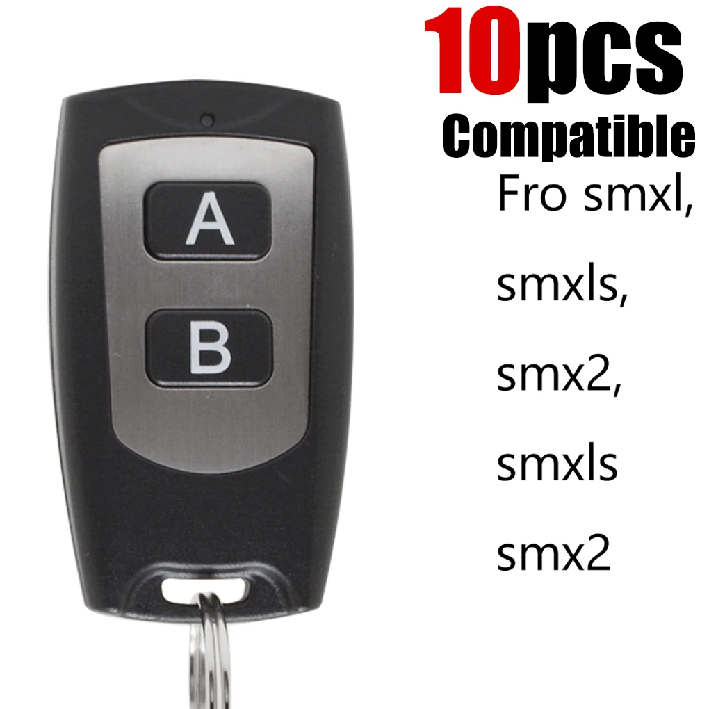 SM2 SM4 Gate Remote Control Keychain 2 Buttons 433MHz Garage Door Commands