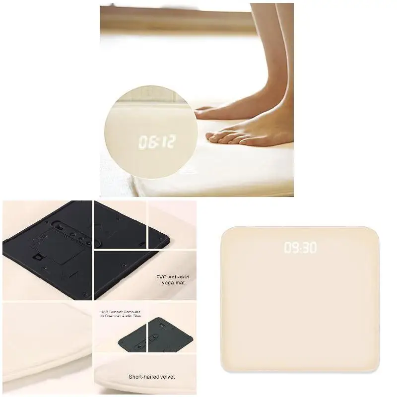 Pressure Sensitive Alarm Clock Carpet Bedroom Anti-Slip Wear-Resisting Soft Mat Alarm Bell