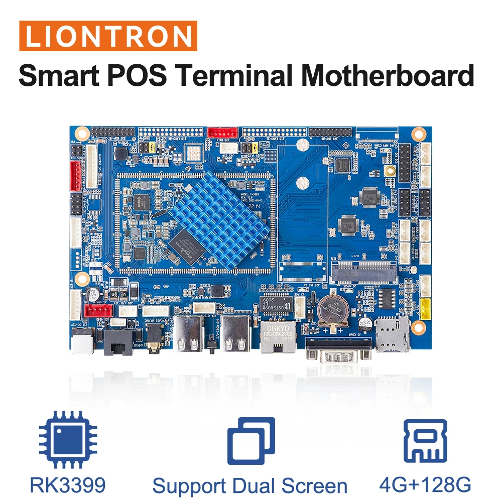 Liontron Android Control Board RK3399 Arm Motherboard Linux for Supermarket Self-Service Cashier payment Double-sided meeting