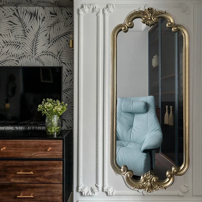 

Wall-Mounted Double-Headed Full-Length Mirror Clothing Store Wall-Mounted Retro Beauty HD Full-Length Mirror