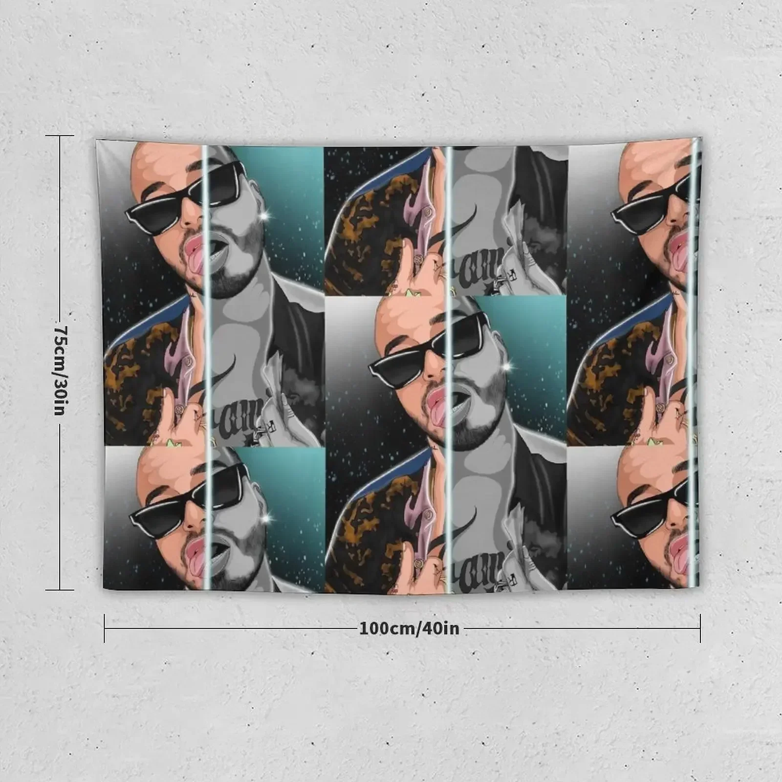 JBALVIN - COLOMBIAN SINGER ILUMINATI one Tapestry For Bedroom Room Decoration Korean Style Tapestry