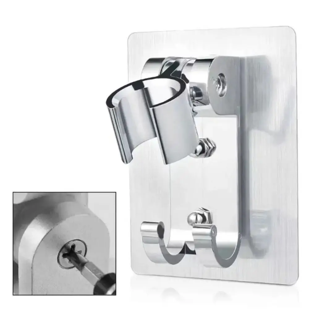 

Кронштейн для душевой лейки с прочным клеевым креплением без сверления, из прочного водонепроницаемого материала, с гладкими краями, держатель для ручного распылителя