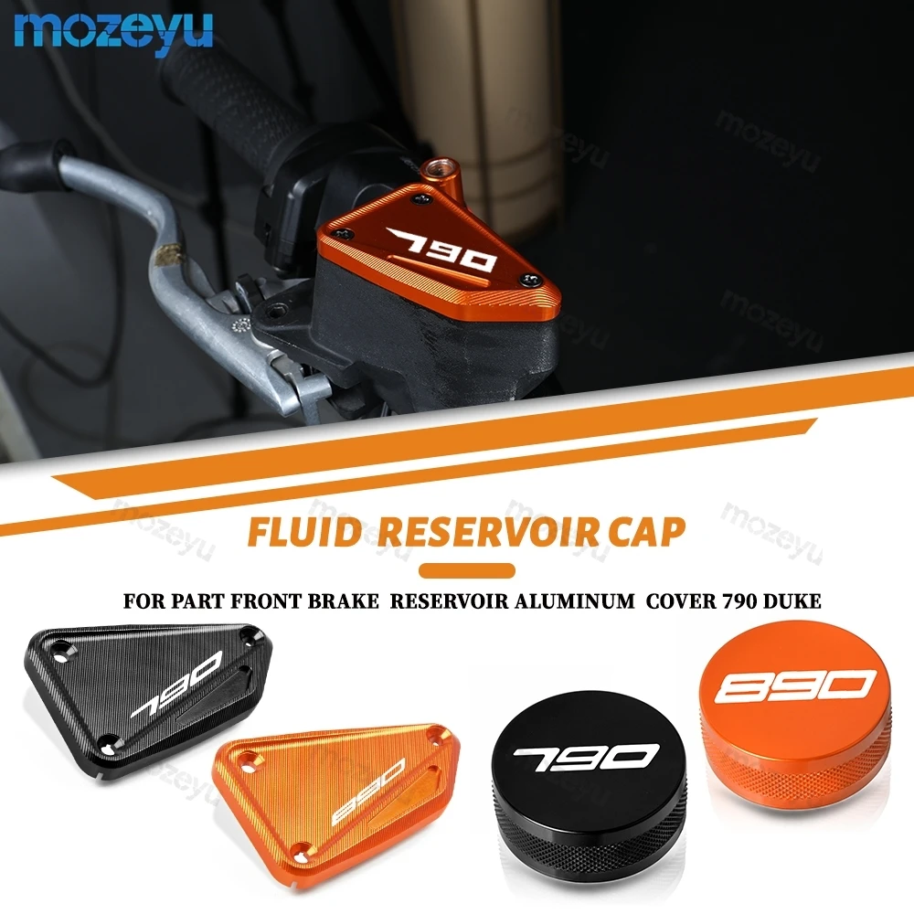 

Motorcycle Front Brake Fluid Cylinder Cover Master Reservoir Cap For 790DUKE 790 ADVENTURE ADV R 2018 - 2020 20212022 2023 2024