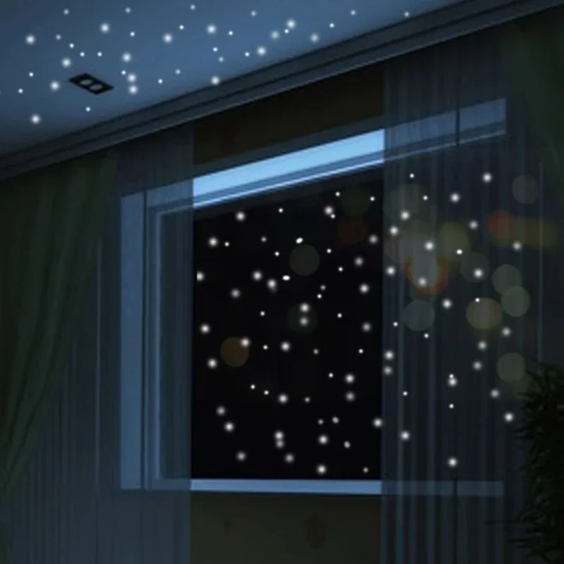 Adesivos de parede luminosos para quarto infantil, Decoração de parede, Brilham no Escuro, Adesivo Vinil Estrela, Criativo, Fluorescente, Decoração