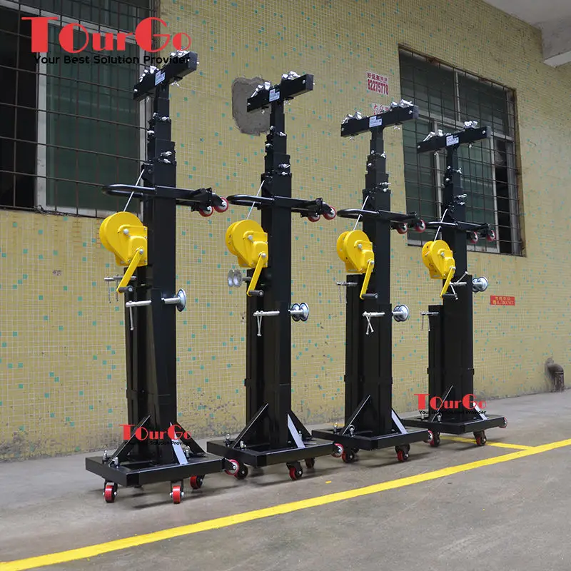 TourGo 4m 6m 7m Heavy Duty Crank Truss Stand for Moving Head Light Aluminum Truss System