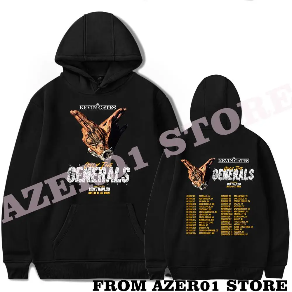 Kevin Gates Only The Generals Tour Merch Hoodies Winter Men/Women Hooded Sweet Streetwear LongSleeve New Logo Sweatshirt