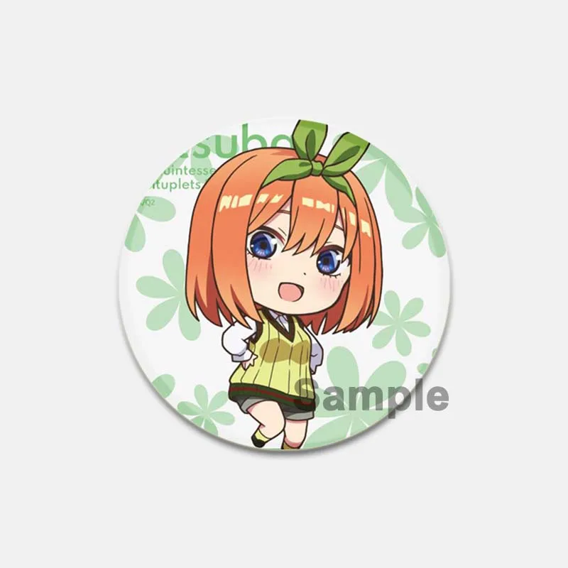 Anime The Quintessential Quintuplets Brooches Pin Ichika Nino Miku Yotsuba Nakano Cartoon Badge Backpack Clothes Jewelry Gift