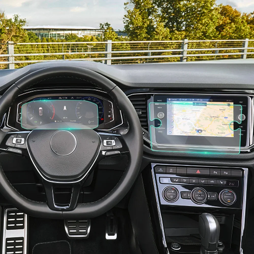 

Для Volkswagen VW Atlas 2020 2021, приборная панель автомобиля, приборная панель, GPS-навигация, ЖК-экран, защитная пленка из закаленного стекла