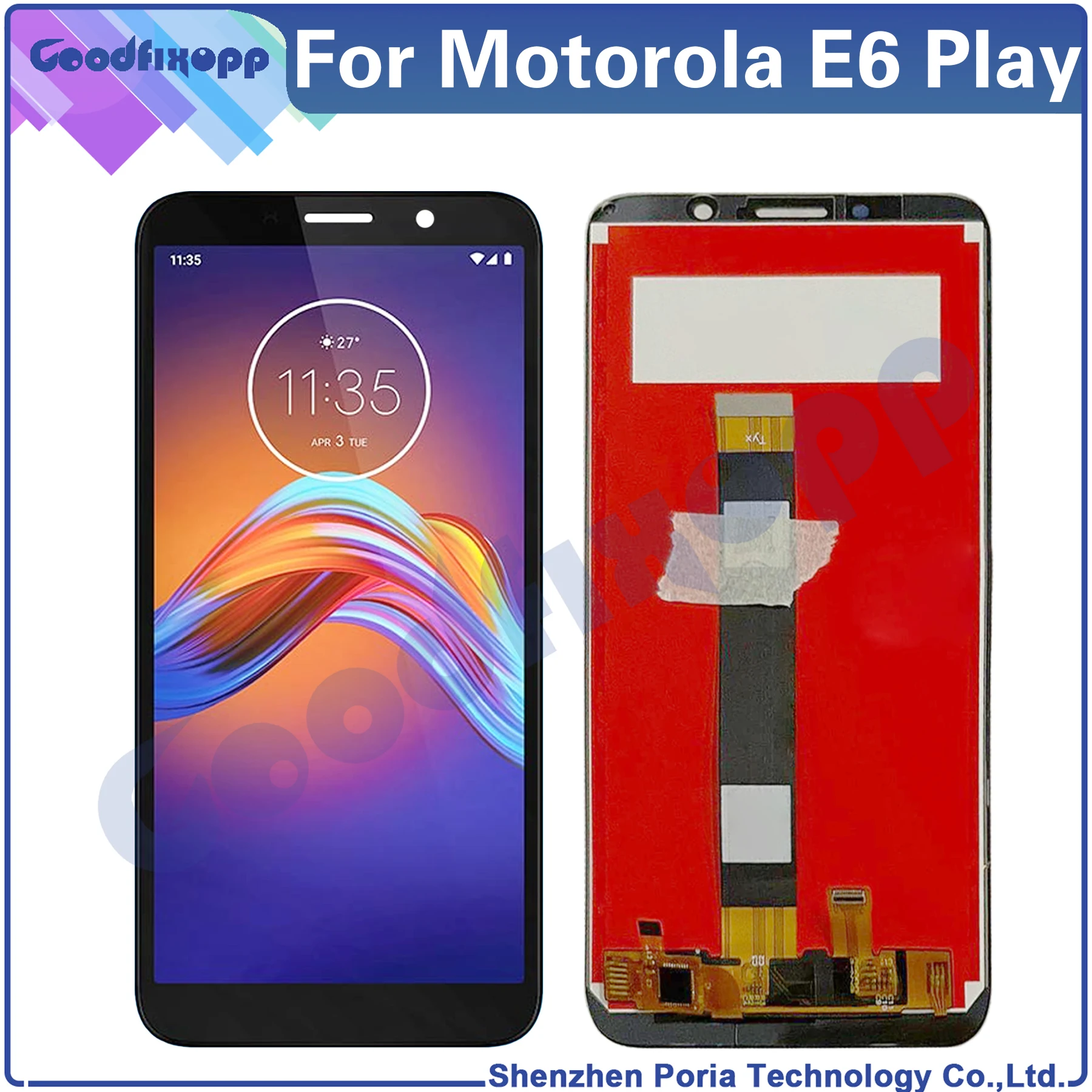 

ЖК-дисплей с сенсорным экраном и дигитайзером в сборе для Motorola Moto E6 Play XT2029, запасные части