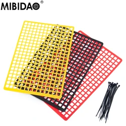 MIBIDAO Rubber Luggage Net Window Net Decoration Parts For 1/10 RC Crawler Axial SCX10 90046 CC01 D90 TRX-4 Wraith