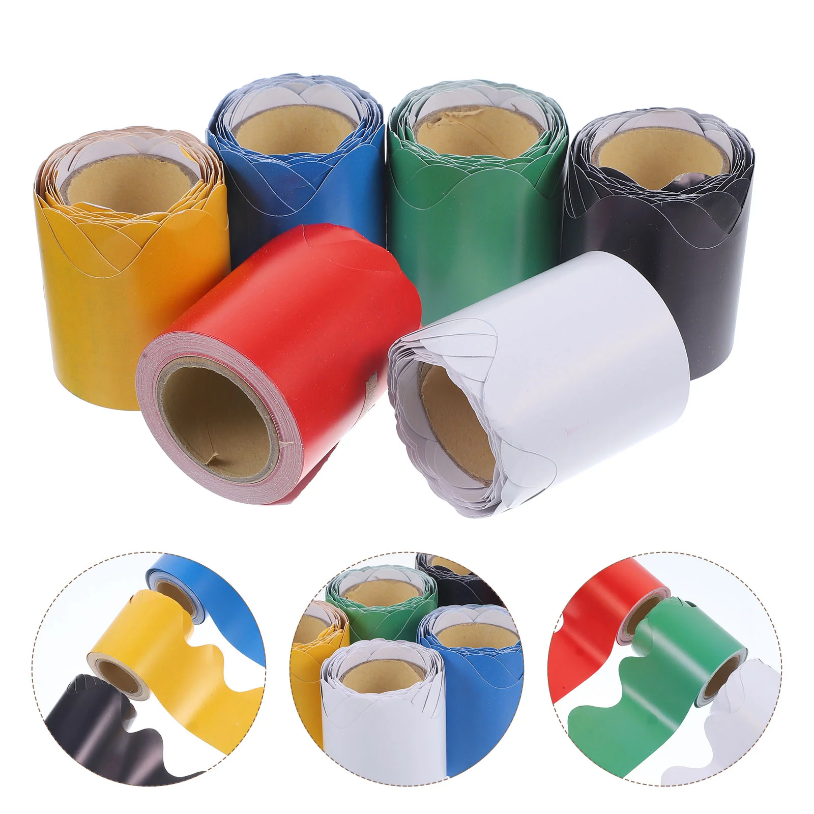 6-rollen decoratieve randpapier schoolborddecoratie klasbulletin sierlijst schoolbordranden jam festivalbenodigdheden