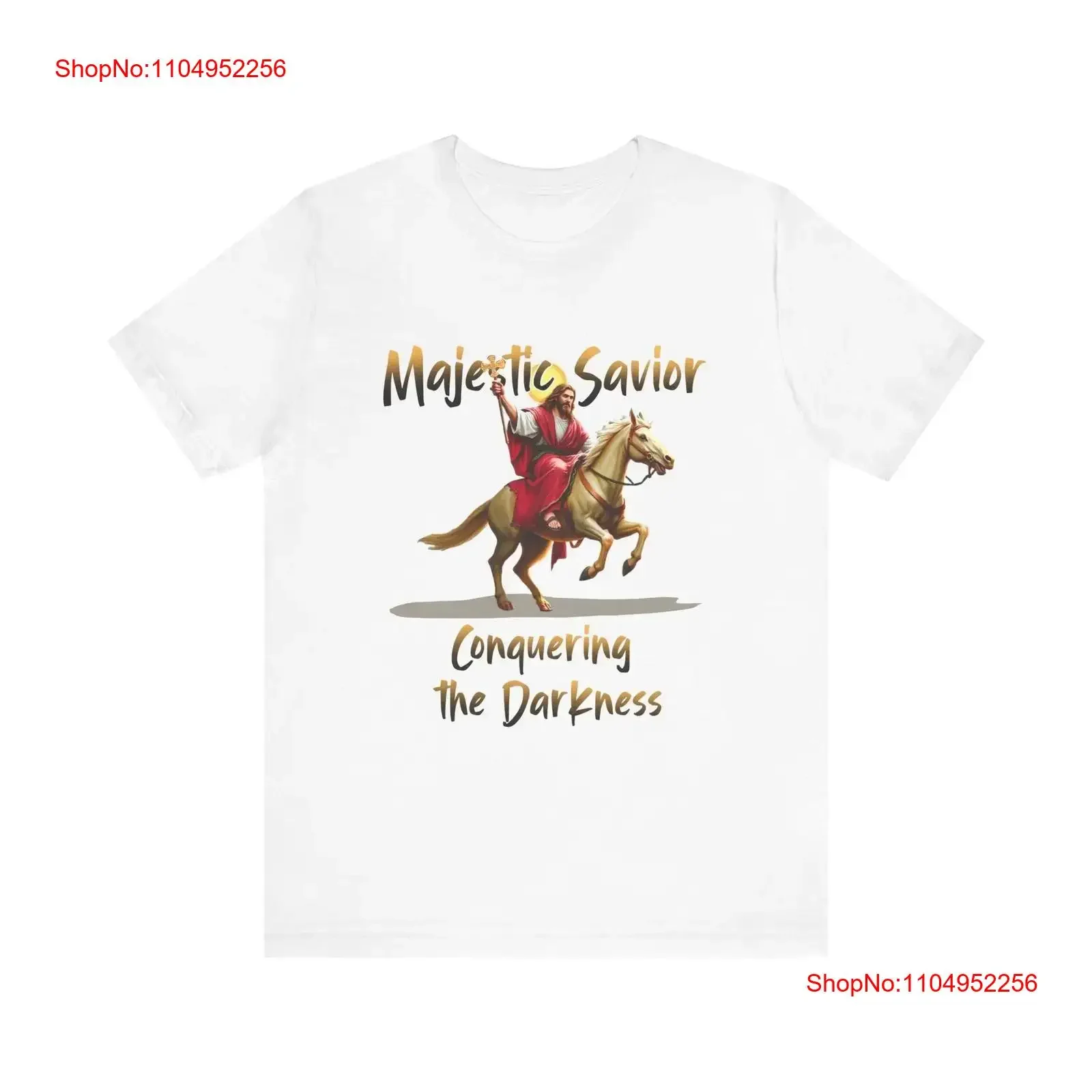 Majestic Sauveur Conquering The Darkness Jersey t-shirt vintage lavé haut respirant pour un usage quotidien homme unisexe mode