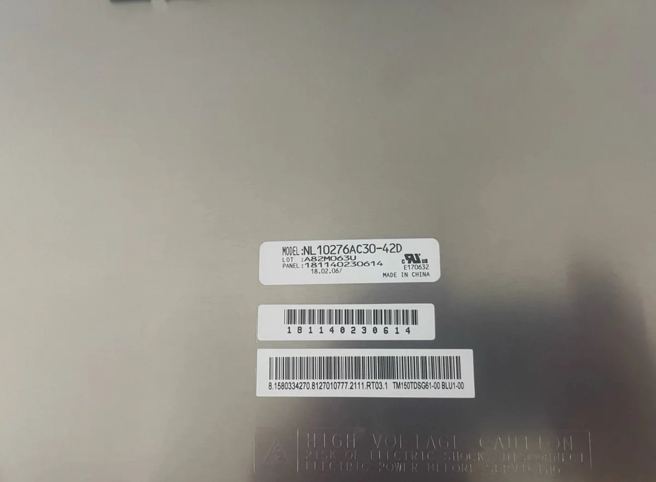 Brand new genuine 15-inch NL10276AC30-42C/42D LCD display screen