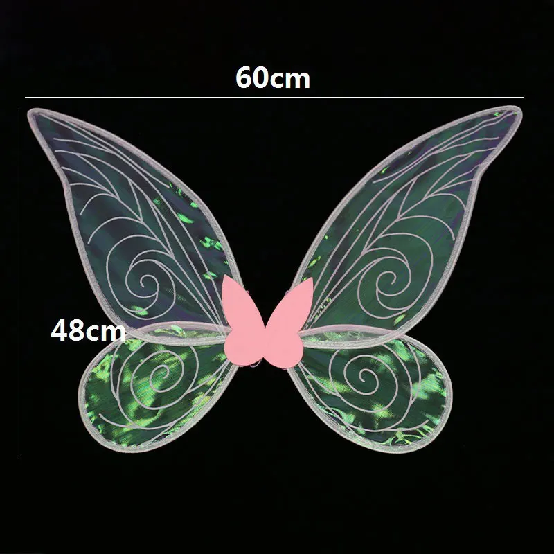 Girls Dress Up Butterfly Wings Shiny Glowing Moving Fairy Wings For Birthday Wedding Christmas Props Party Halloween Cosplay