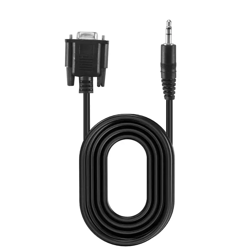 A97I-DB9 9 Pin VGA Female Cable ,DB 9 Female To TRS 3.5Mm (1/8In) TRS Stereo Male Serial Data Cable-6 Feet