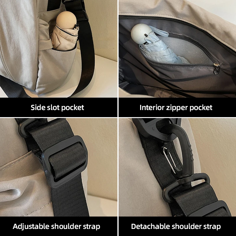 Bolso bandolera táctico lona – Compartimento húmedo-seco - imagen 2