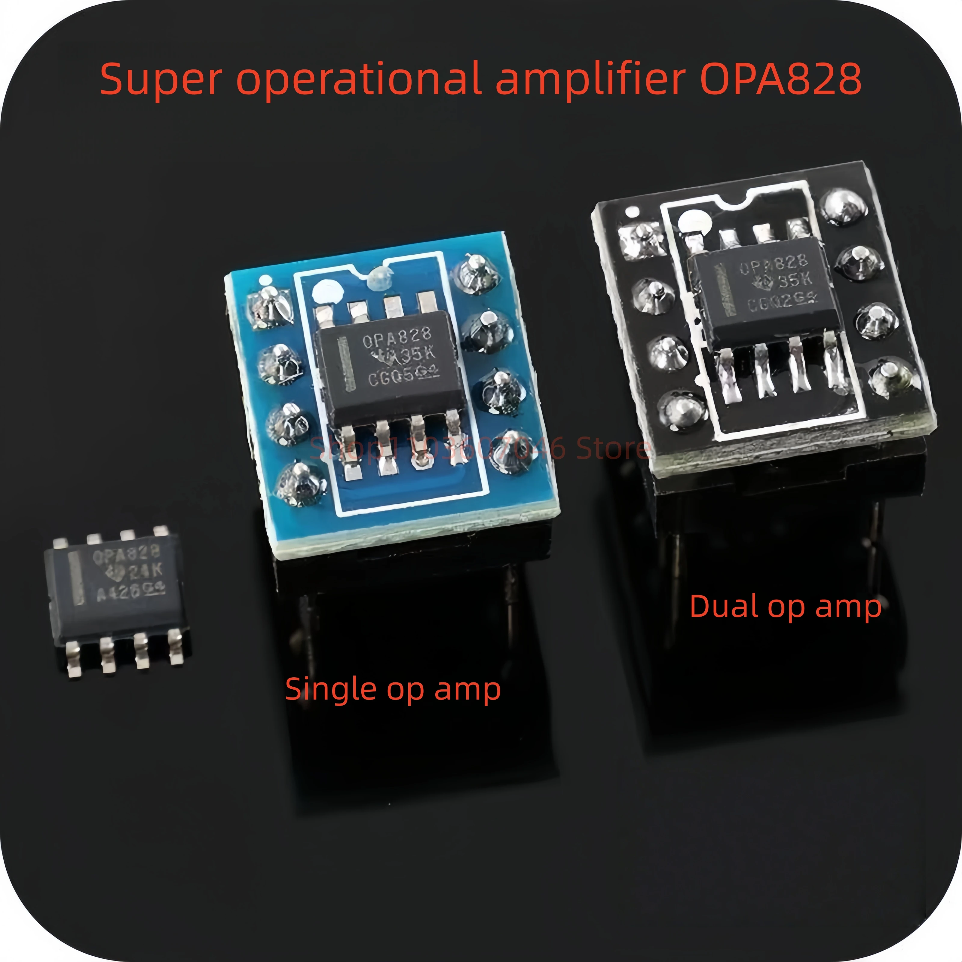 OPA828 upgraded version OPA627 AD797 can be converted to single op amp and dual op amp 2604 5532 patch to straight plug