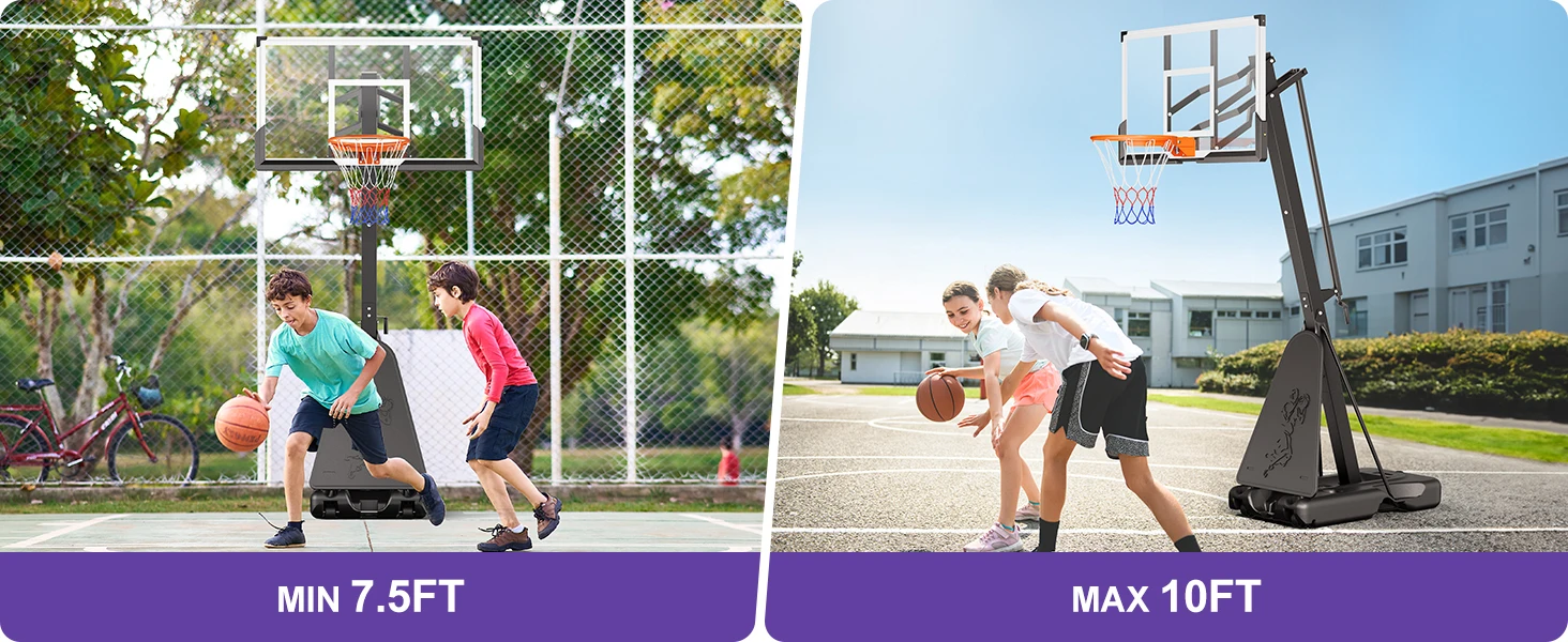 adjustable basketball hoop