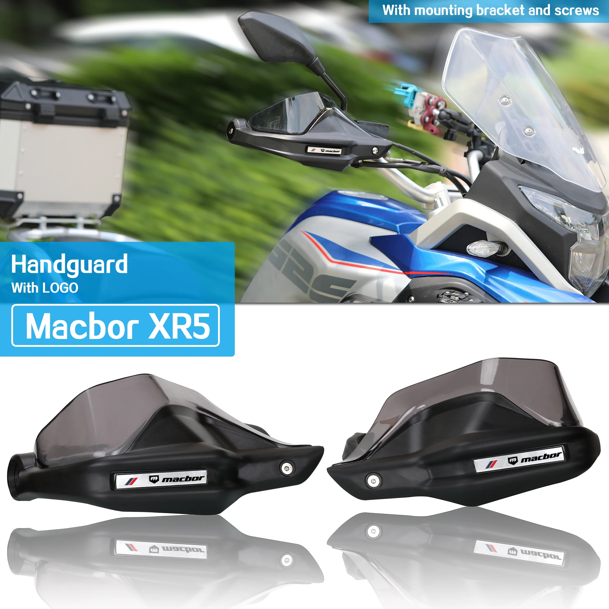 NEW with logo Motorcycle Modification Handguard Hand Shield For Macbor Montana XR5 Protector Windshield Hand Guards Protectors