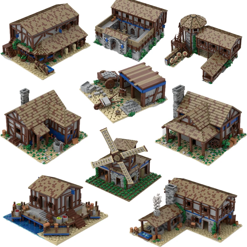 Medieval Castle Model Moc Building Bricks Century Empire Camp Series Technology Modular Blocks Gift Christmas Toys DIY Sets