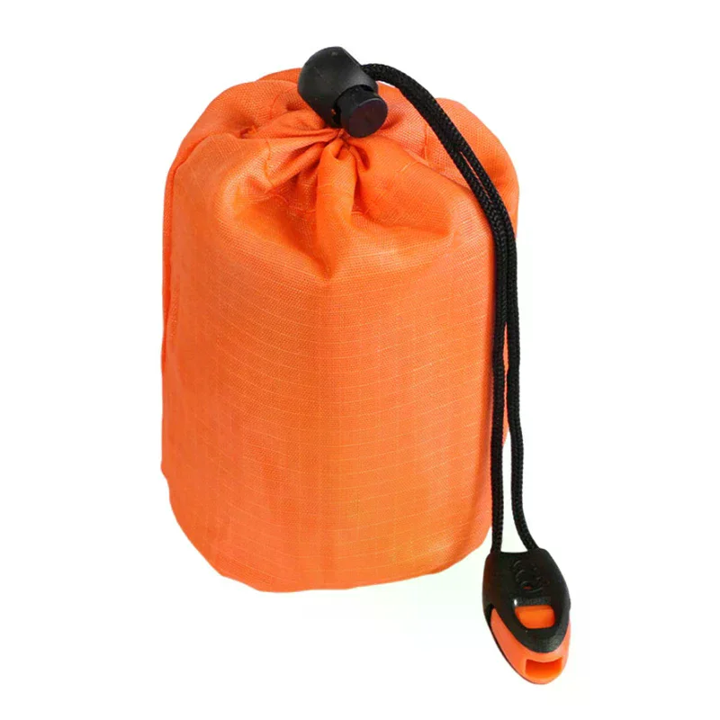 Portable Waterproof Emergency Survival Sleeping Bag Outdoor Camping Gear Thermal Sack First Aid Rescue Kit Mylar Blanket