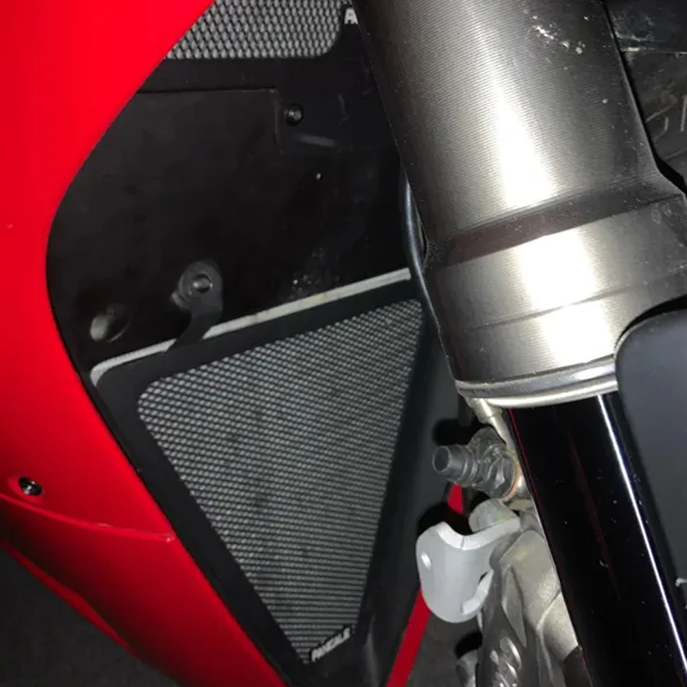 CNC Radiator Shield Grille Guard Cover Oil Cooler Protector For DUCATI Panigale 1299 R FE /S 1199 R S 959 899 V2 Motorcycle