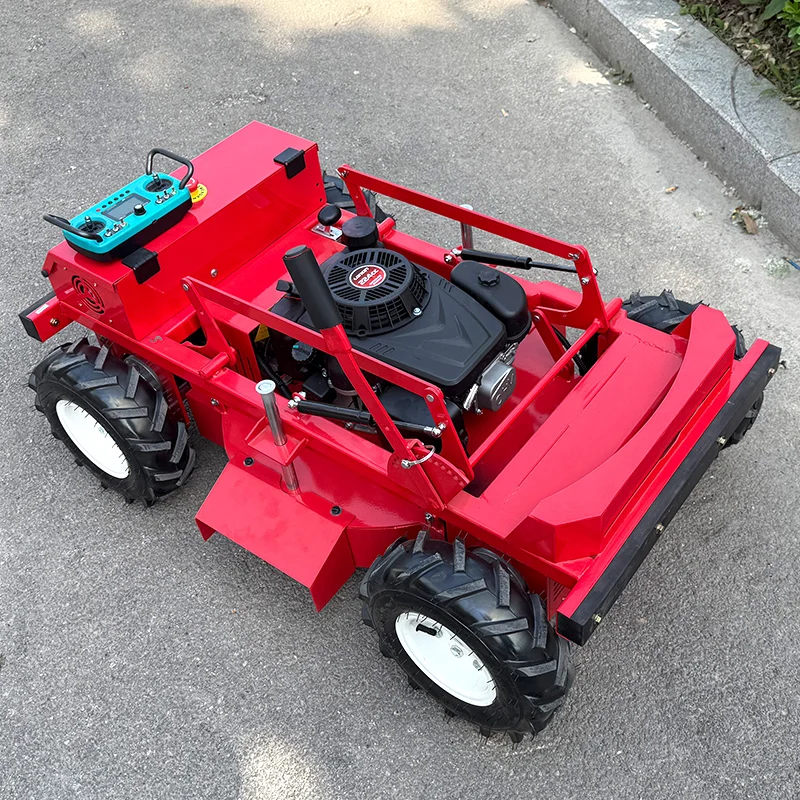Customized Electric  Four-wheel Remote Control Lawn Mower Industrial Grade Self-propelled Four-stroke Multi-functional G