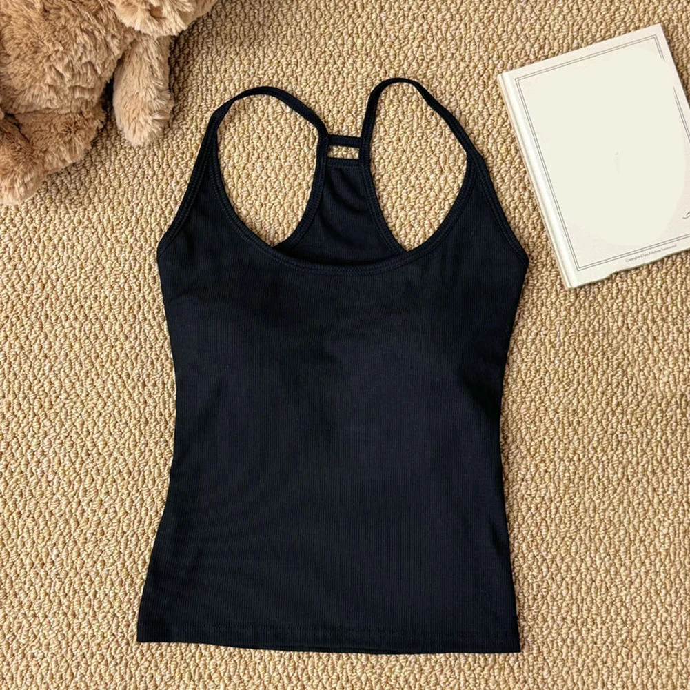 

Ретро-топ на бретельках с встроенной подкладкой для груди — женский винтажный модный топ для повседневных образов и на каждый день