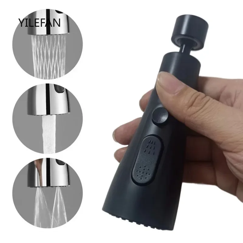 360° Swivel Faucet Dual-mode Faucet Aerator Kitchen Sink Aerator Multi-functional Robotic Arm Faucet Extension Replacement Part