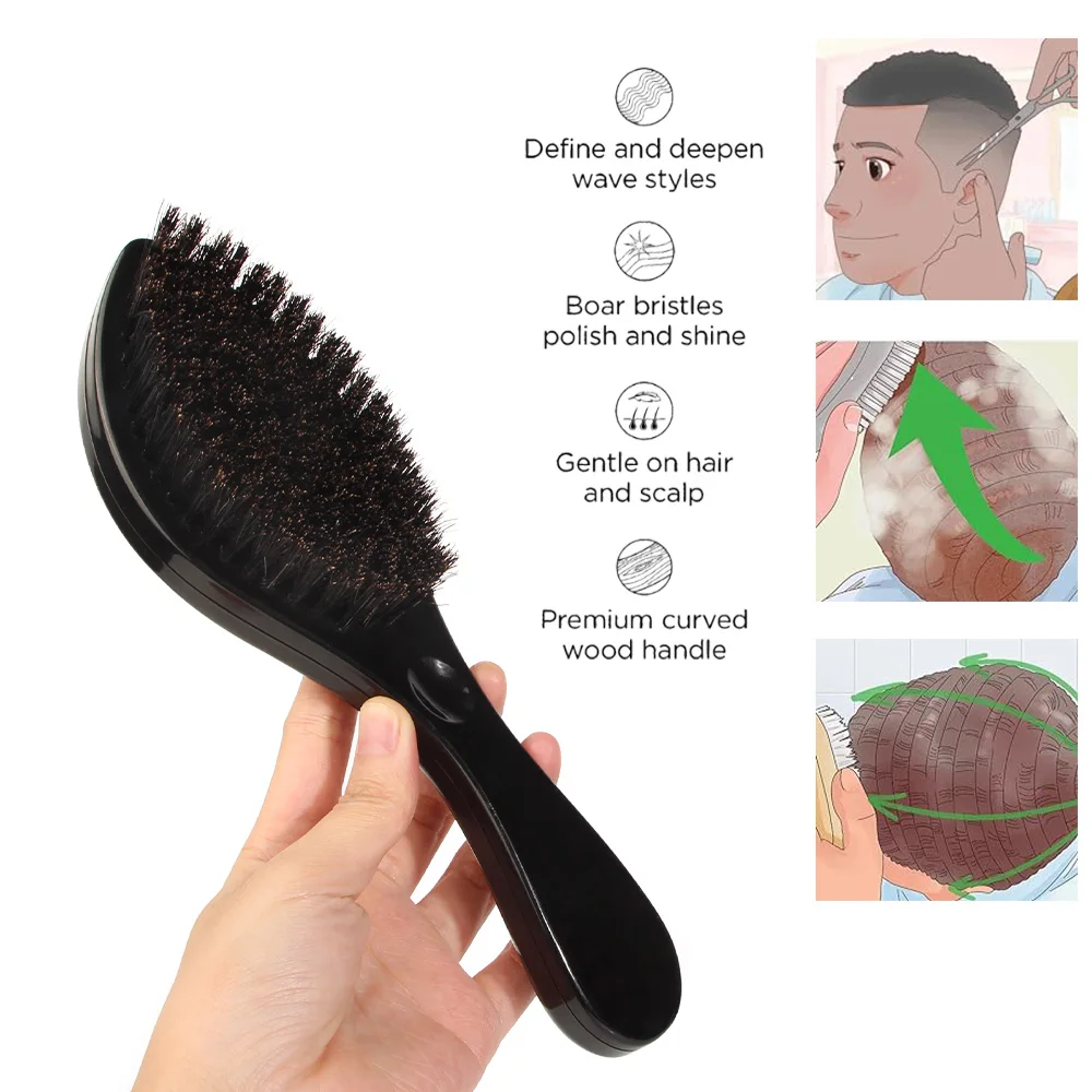 

Мужская щетка для бороды, набор из 2 предметов, идеально подходит для мужского ухода за волосами бороды и усами, используется для укладки, в комплект входит байонетную расческа, щетина, праздничный подарок, подарок на День отца