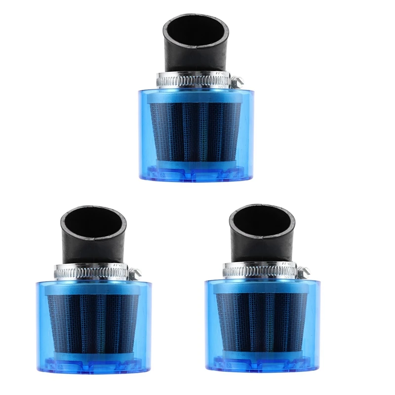 3 Pcs 35Mm Air Filter Cleaner 45 Degree Bend Splash Proof Plastic Cover Waterproof Motorcycle 50Cc 110Cc 125Cc ATV