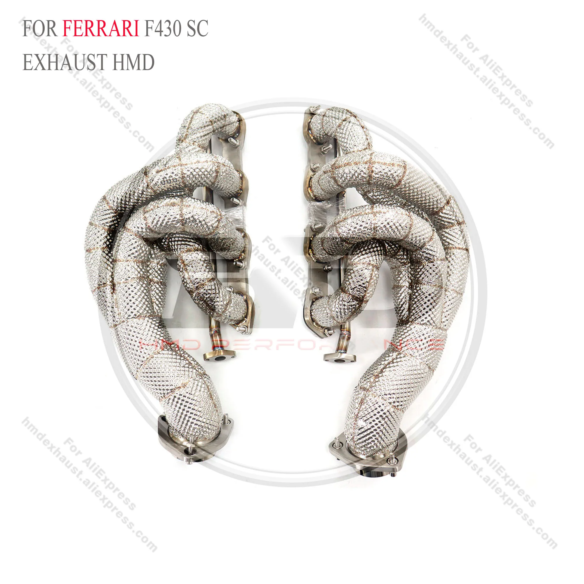 

header for Ferrari F430 SC with Heat Shield, OPF HMD Exhaust System, Performance Quality Certification