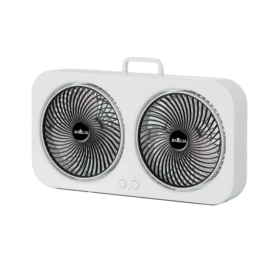 New Multifunctional Double-headed Desktop Fan Cooling Artifact Office Long Battery Life and Large Wind Charging Small Fan