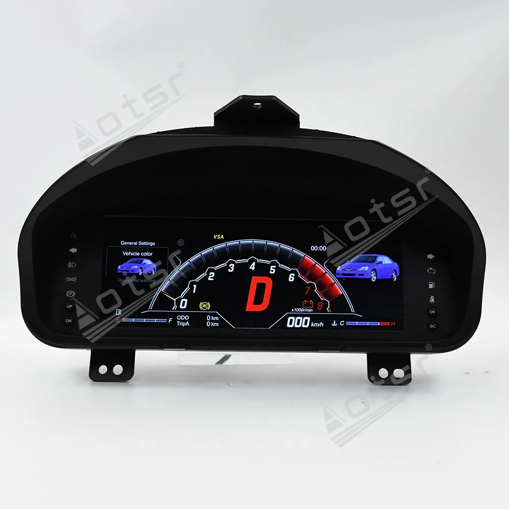 

Цифровой кластер для Honda 7-го поколения Accord, ЖК-панель приборов Carplay, приборная панель, визуальный Plug Play, сильная совместимость