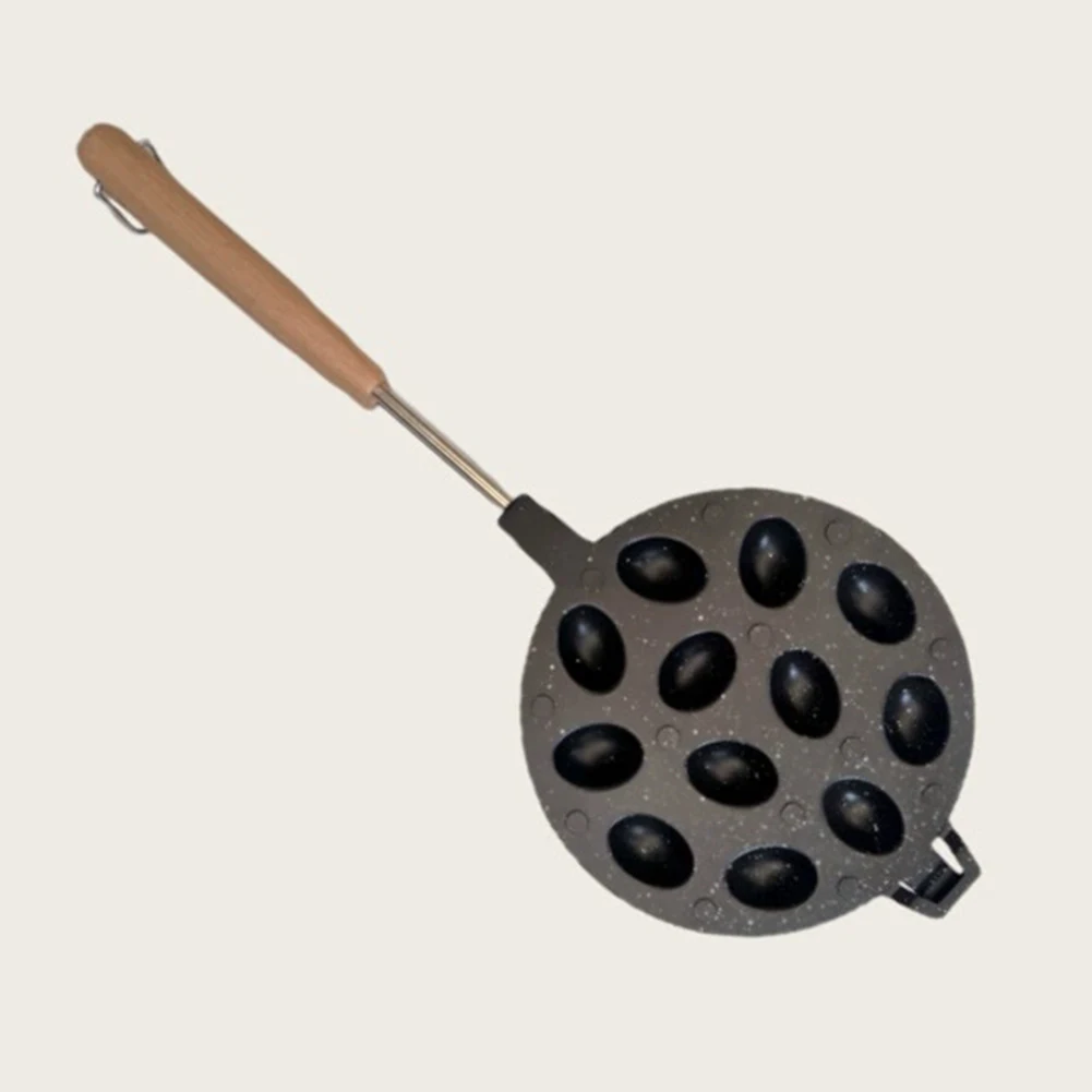 Baking At Home 12-Cavity Waffle Pan Efficient Heat Distribution Cookware Kitchen Gadget Gas Stove Pan High Temperature Resistant