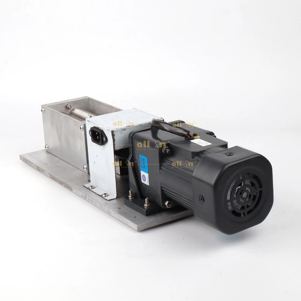 Molino de Malta Eléctrico Mini All in Brew, de Acero Inoxidable, Ajustable, con 2 Rodillos, Sistema Casero para Elaborar Cerveza