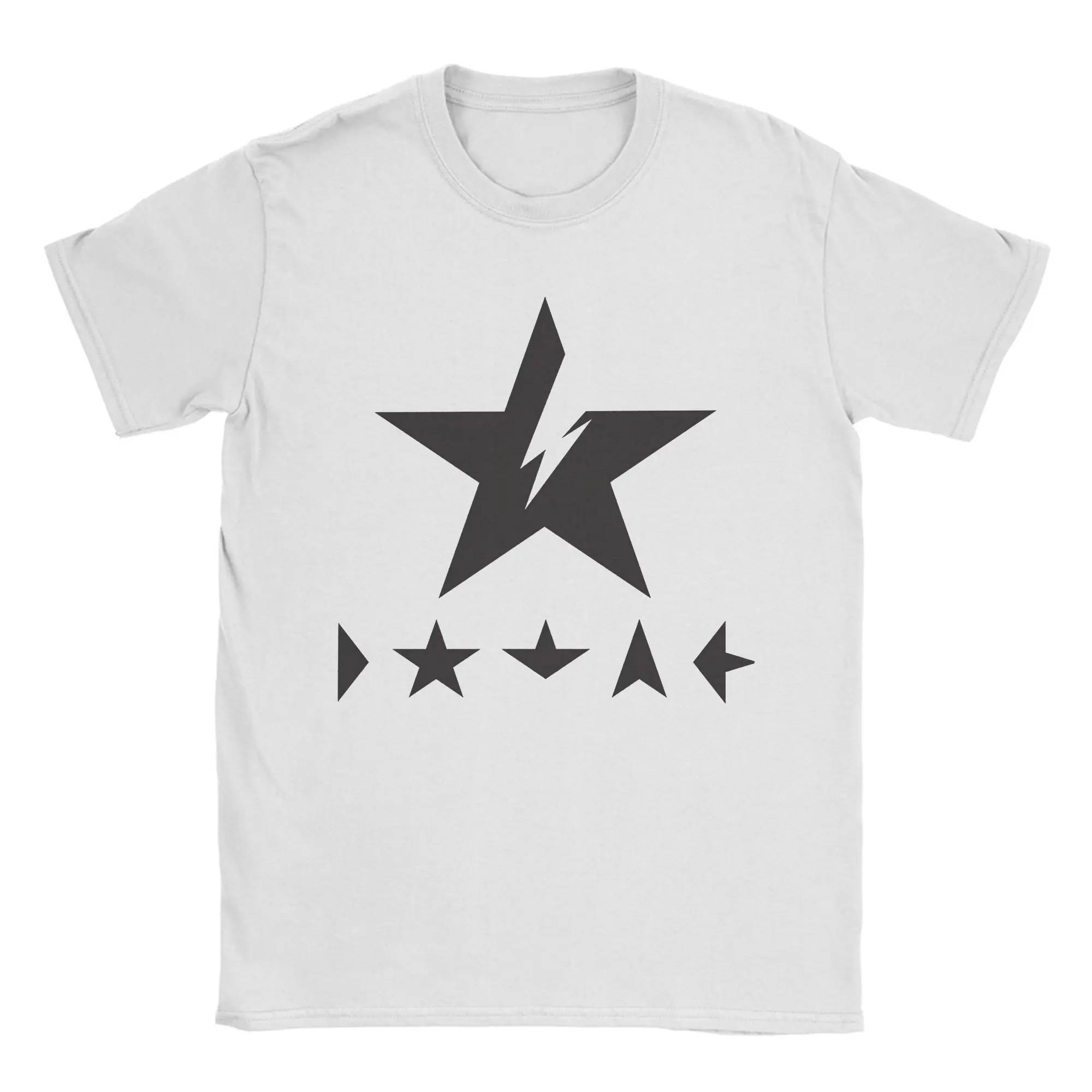Vintage Davids Bowied Blackstar Ziggy T-Shirt for Men Women O Neck Pure Cotton T Shirts Short Sleeve Tee Shirt Plus Size Clothes