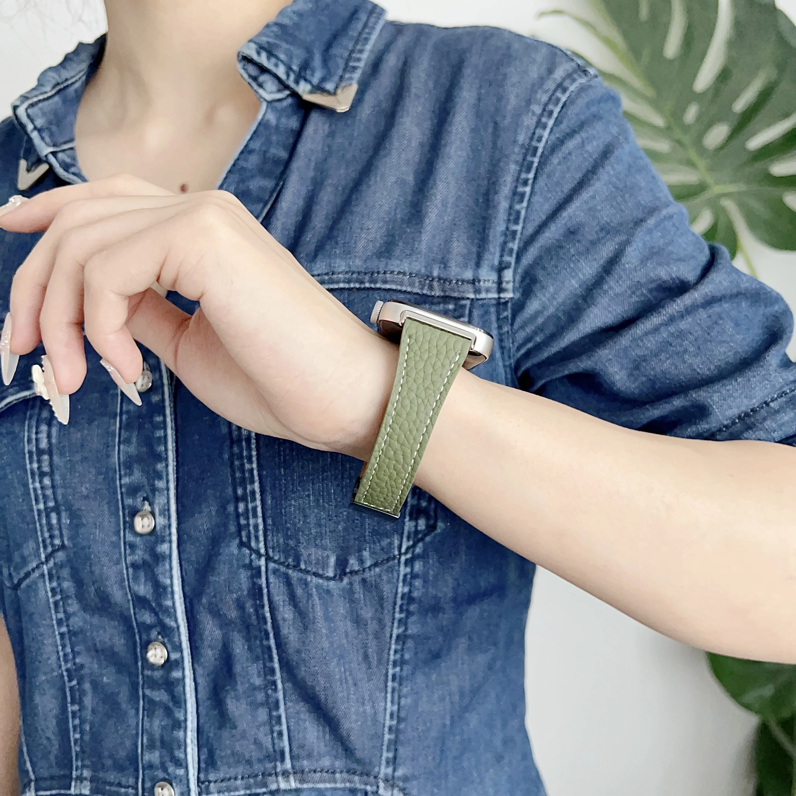 Magnetyczna klamra ssąca z Lychee life skór do zegarka Huawei FIT3 Smartwatch pasek dla mężczyzn dziewczynka dla huawei fit3